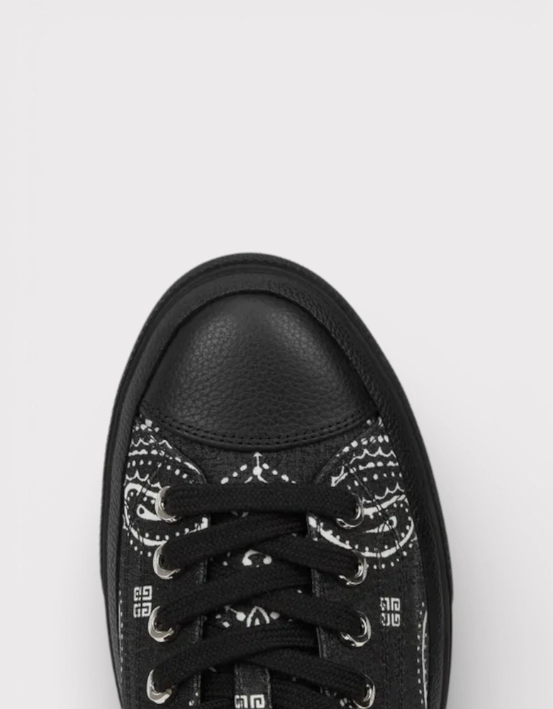 City Low-Top In 4G Bandana Black White