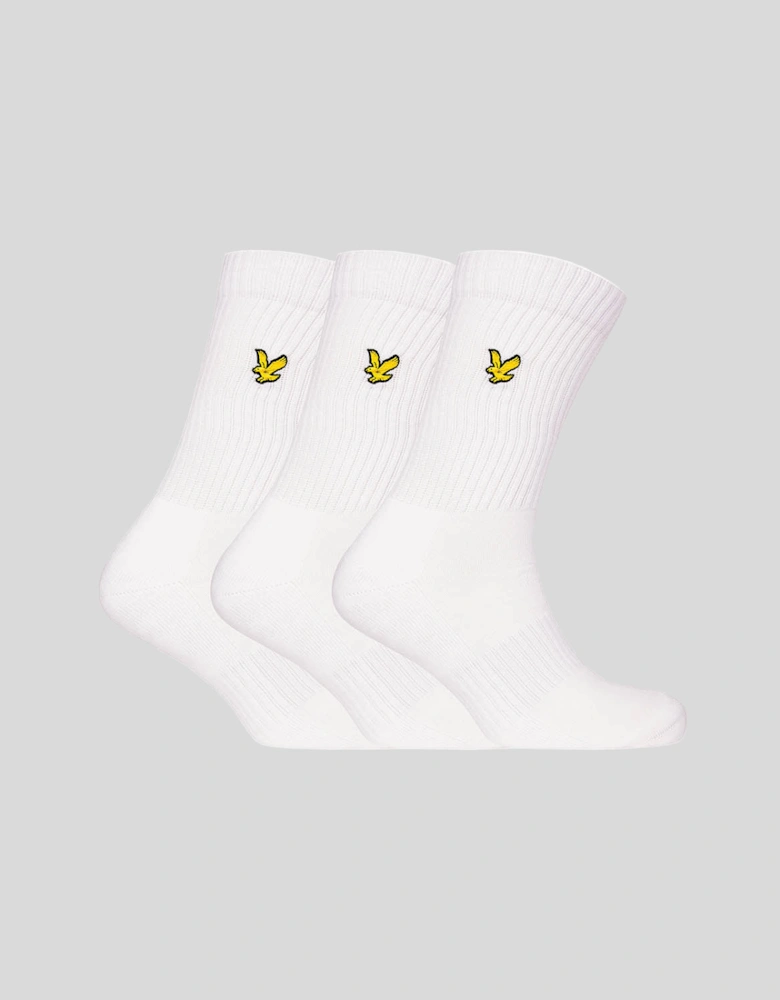 3 Pack Plain Tubular Socks