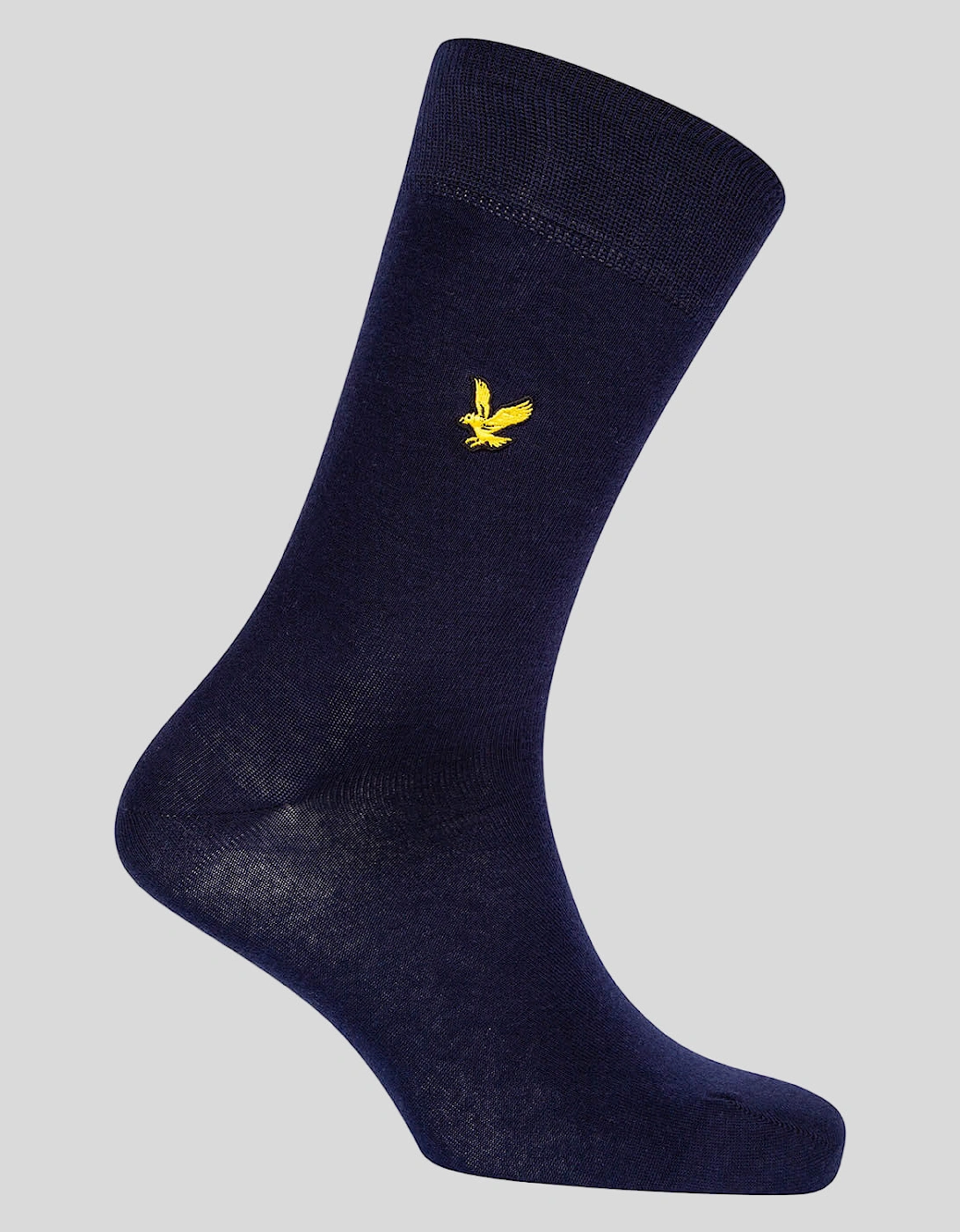 3 Pack Basic Socks With Eagle Embroidery