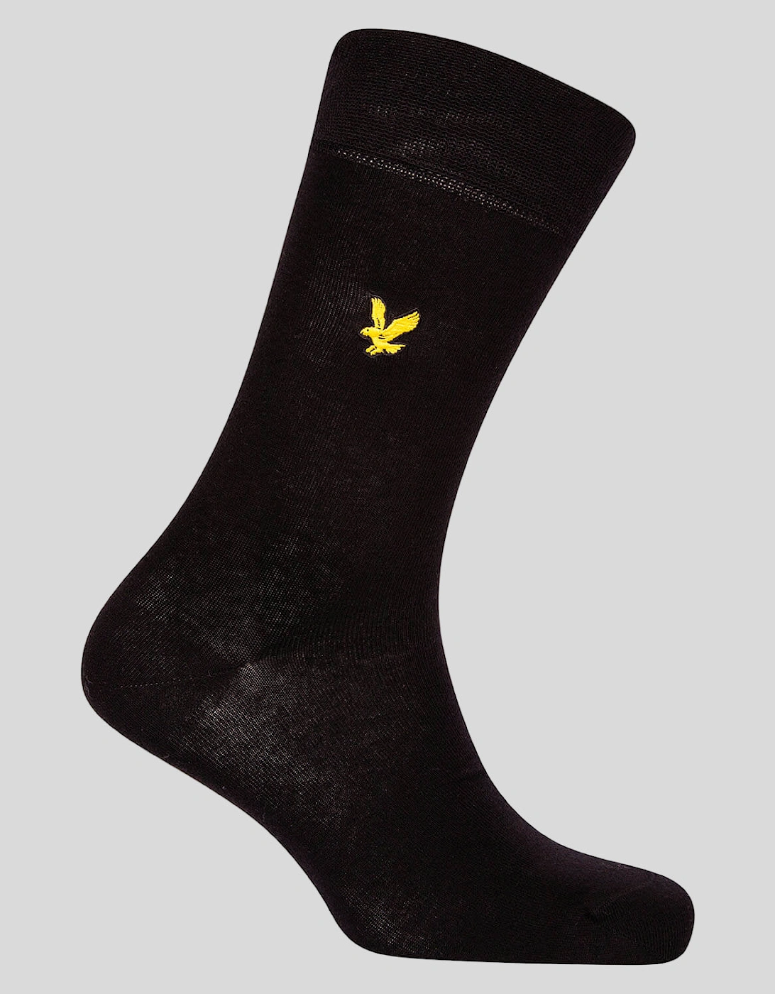 3 Pack Basic Socks With Eagle Embroidery