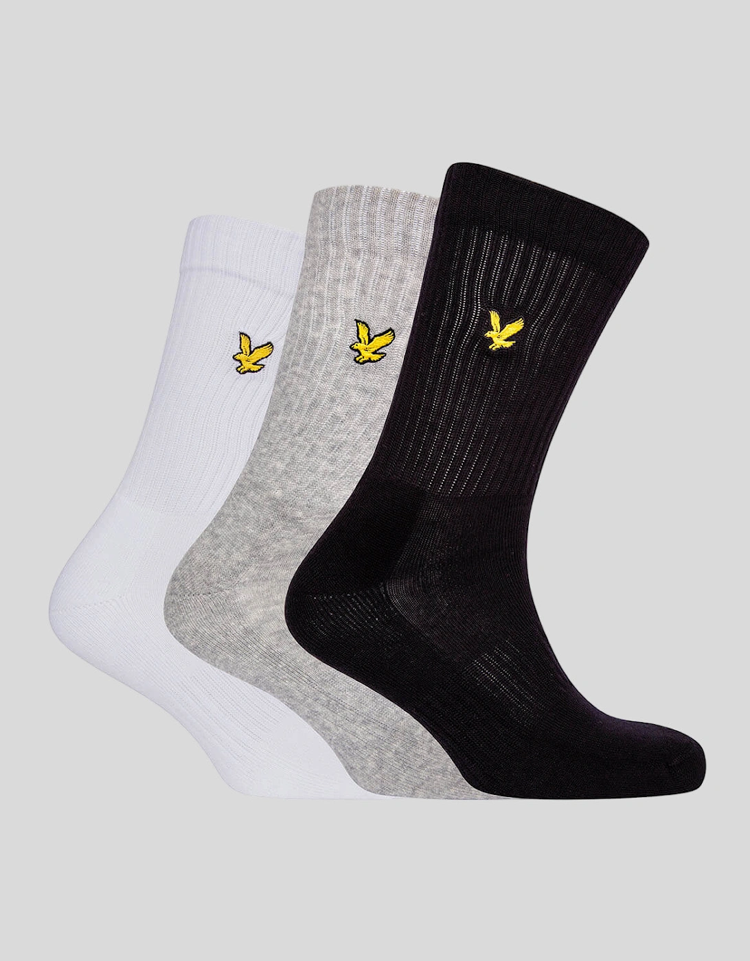 3 Pack Plain Tubular Socks, 6 of 5