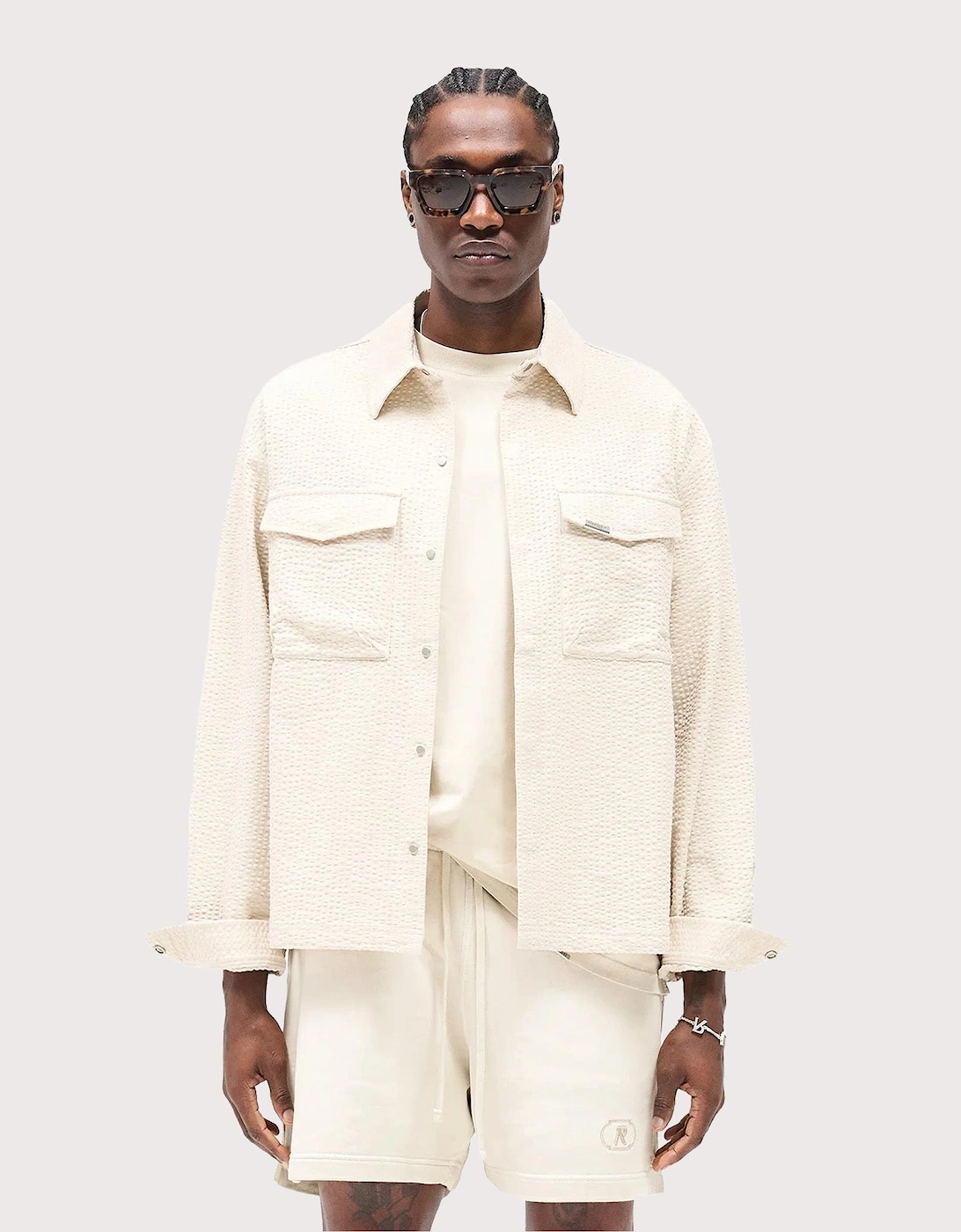 Relaxed Fit Textured Long Sleeve Shirt, 5 of 4