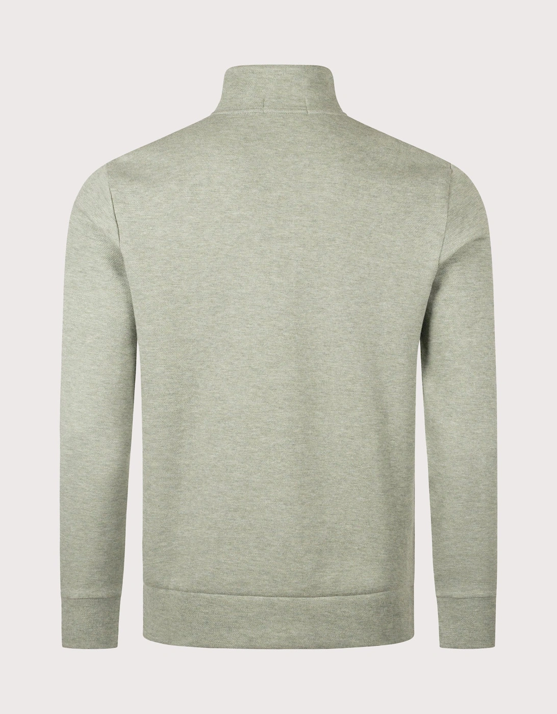 Double Knit Mesh Quarter Zip Sweatshirt