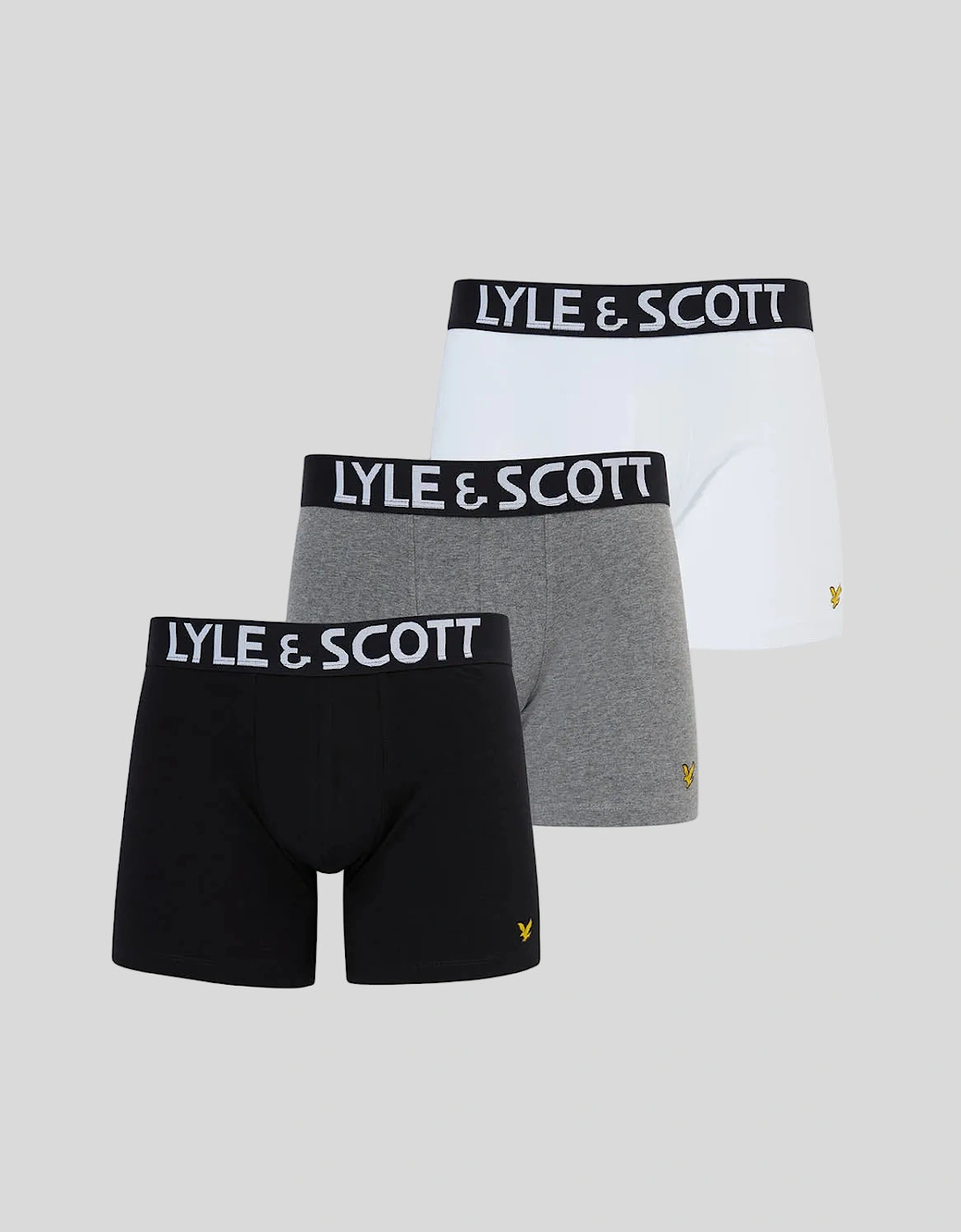 Lyle And Scott Men's Black Trunk With Wide Satin Waistband - Size 32/30/31