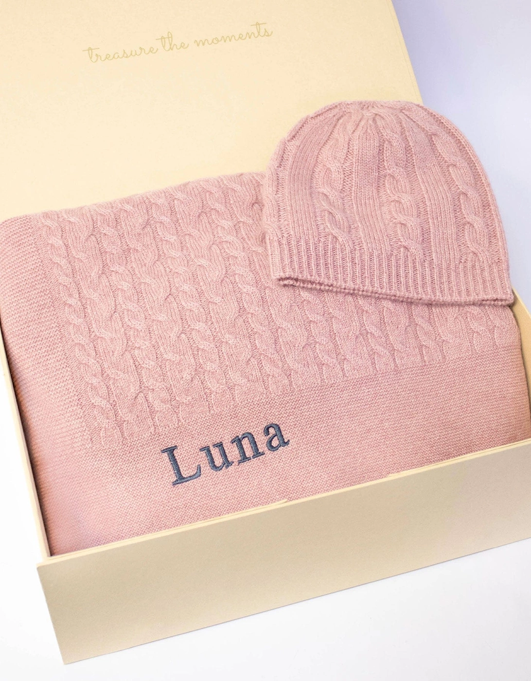 CLASSIC CASHMERE BABY GIFT SET - ROSEWOOD, 2 of 1