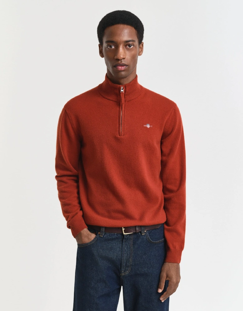 Superfine Lambswool Half Zip Fleece