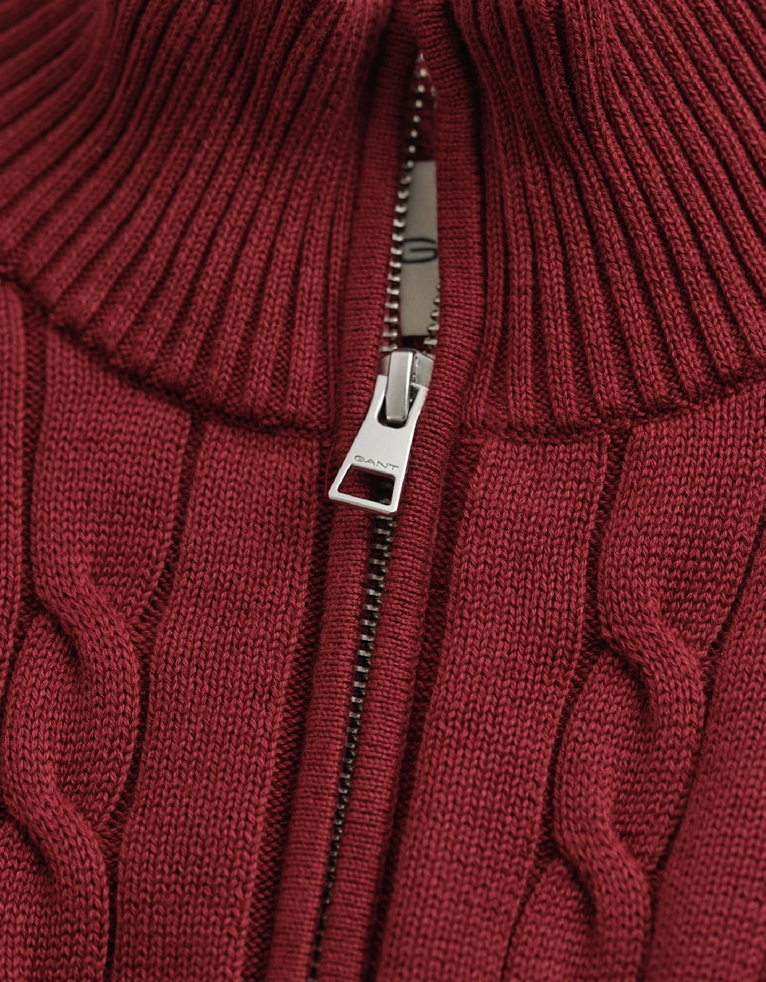 Cotton Cable Half Zip Fleece