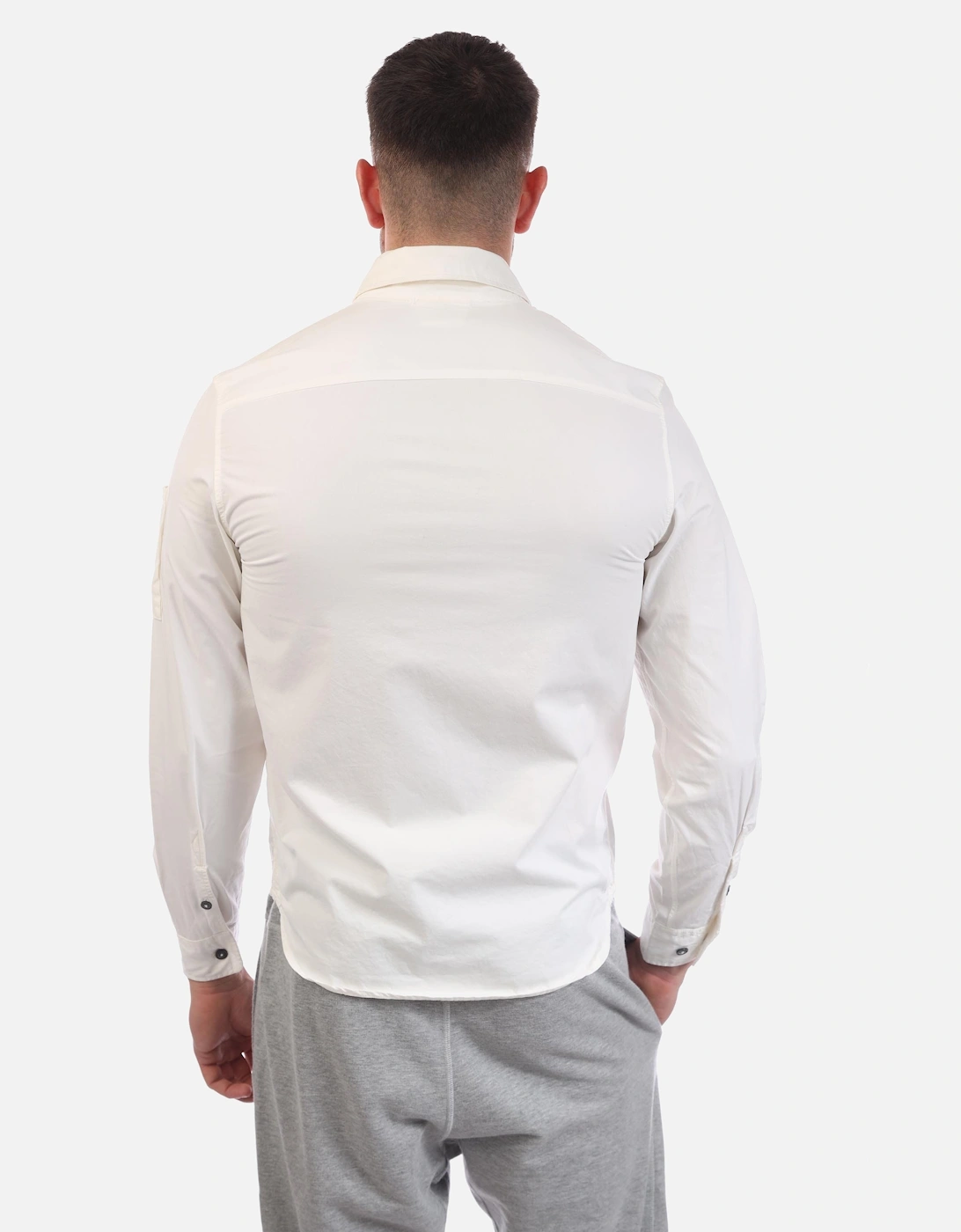 Gabardine Long Sleeve Full Zip Lens Shirt