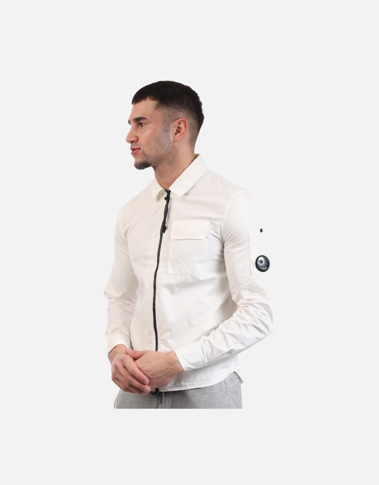 Gabardine Long Sleeve Full Zip Lens Shirt