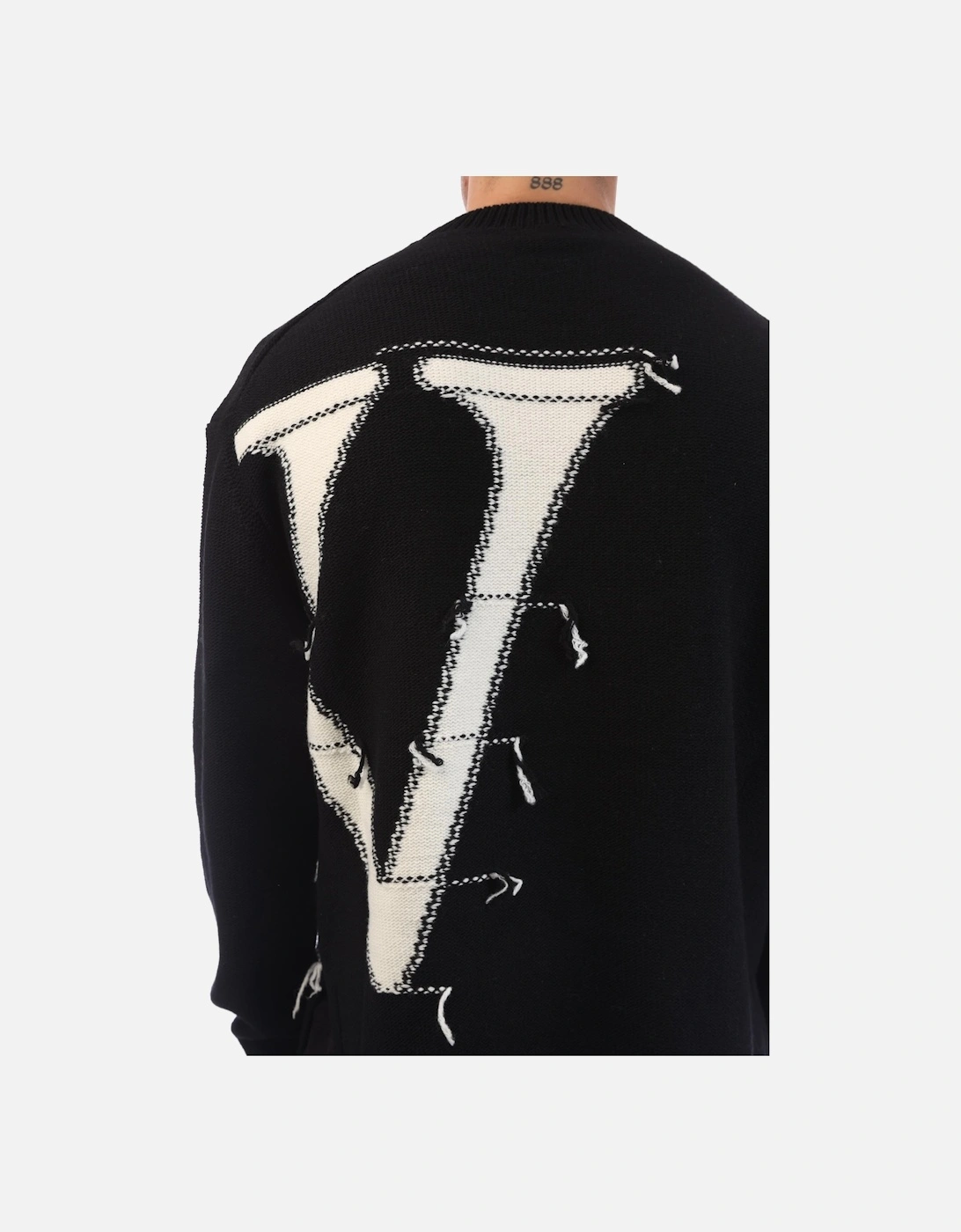 Maxi Logo Knit Crewneck Sweatshirt