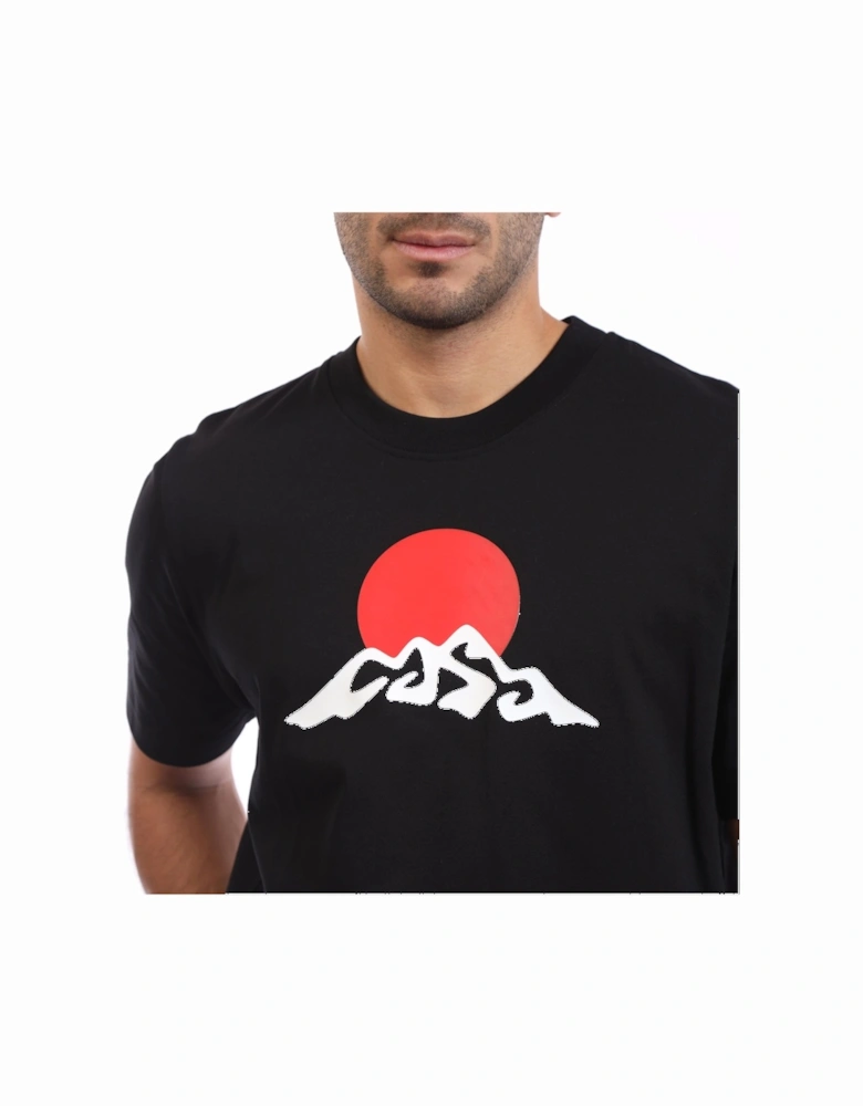 Montagne White Snow Printed T-Shirt