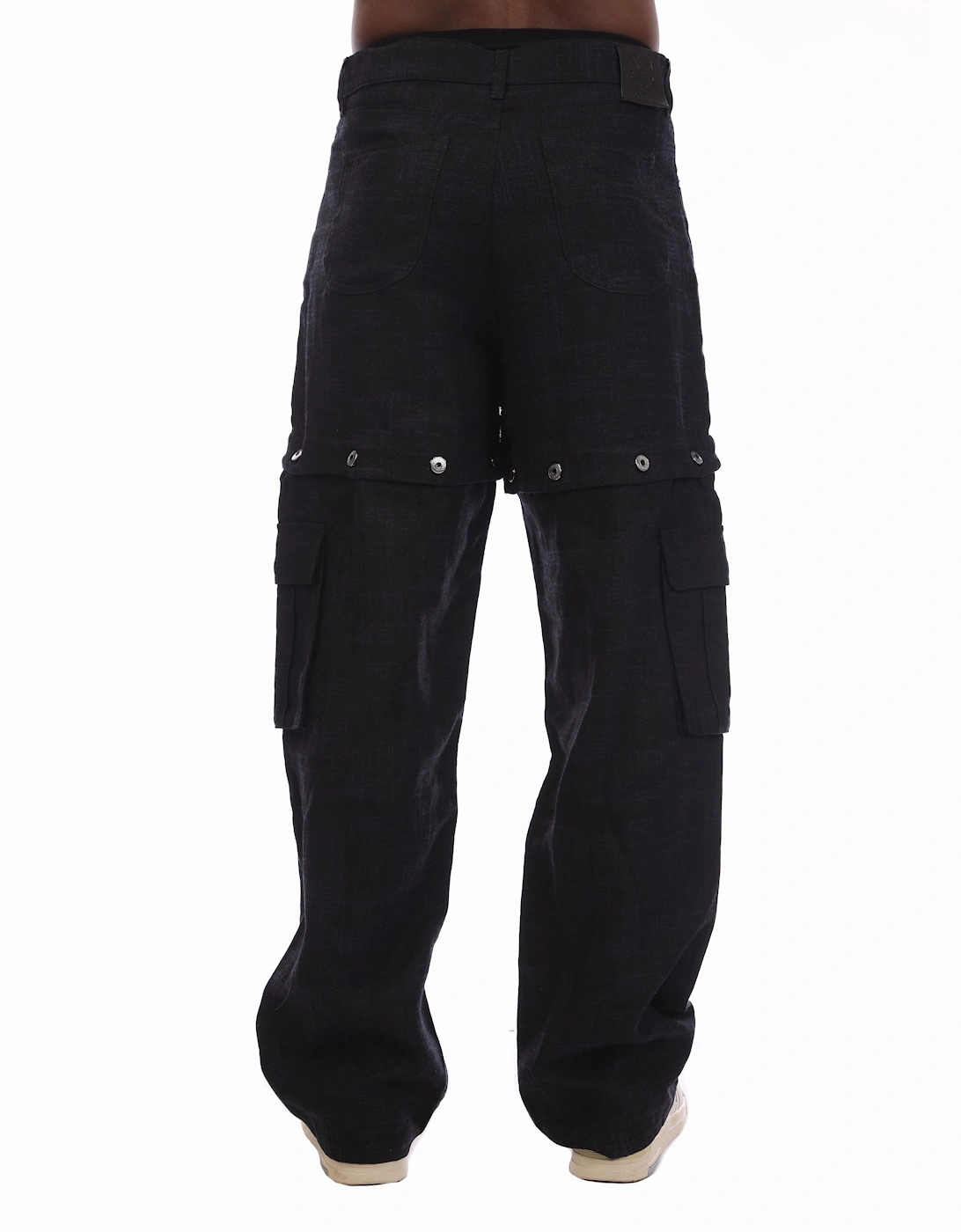 90s Logo Linen Cargo Pants