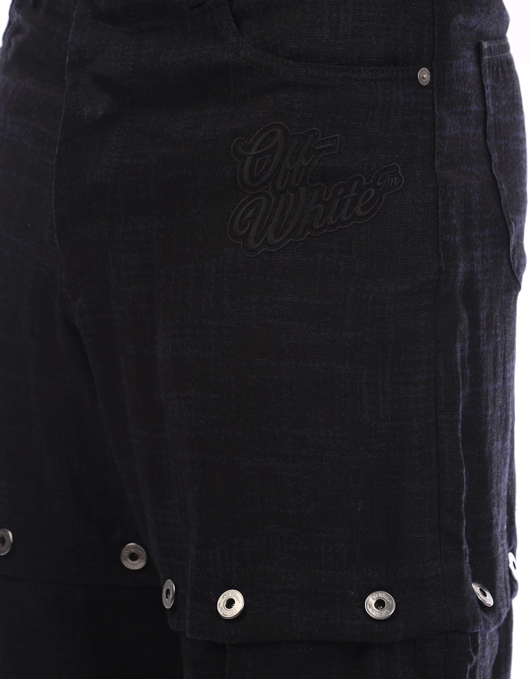 90s Logo Linen Cargo Pants