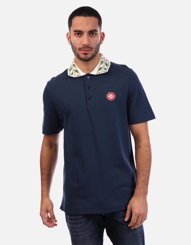 Classic Laurel Pique Polo Shirt