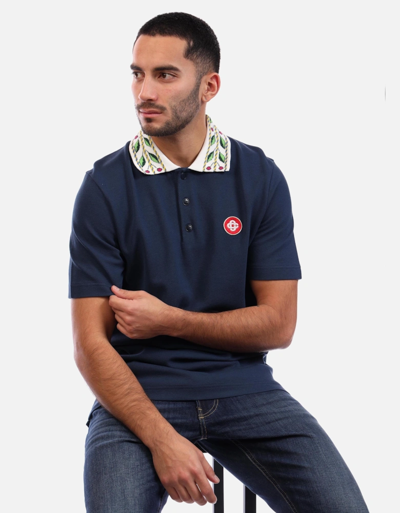 Classic Laurel Pique Polo Shirt