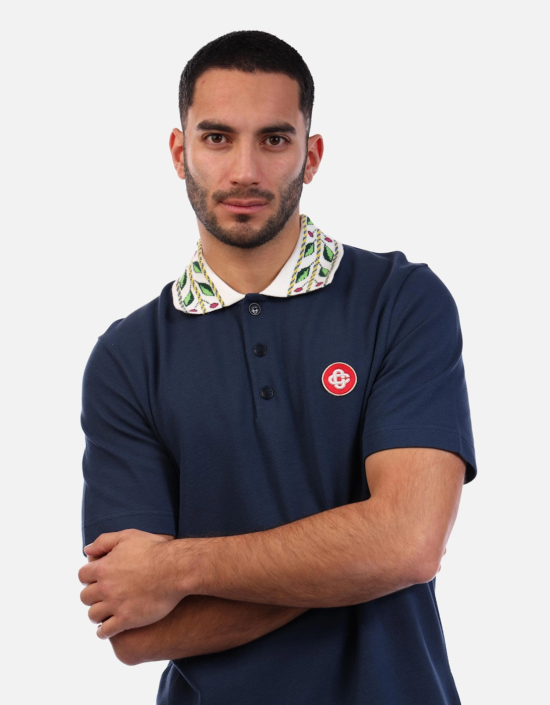 Classic Laurel Pique Polo Shirt