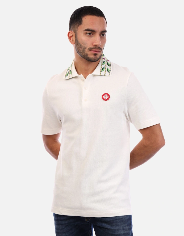 Classic Laurel Pique Polo Shirt