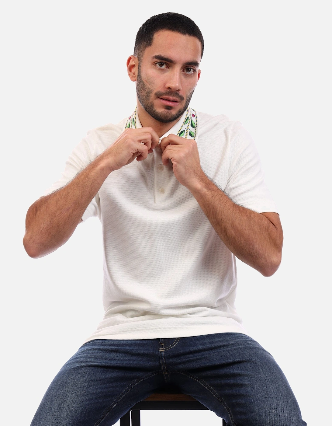 Classic Laurel Pique Polo Shirt