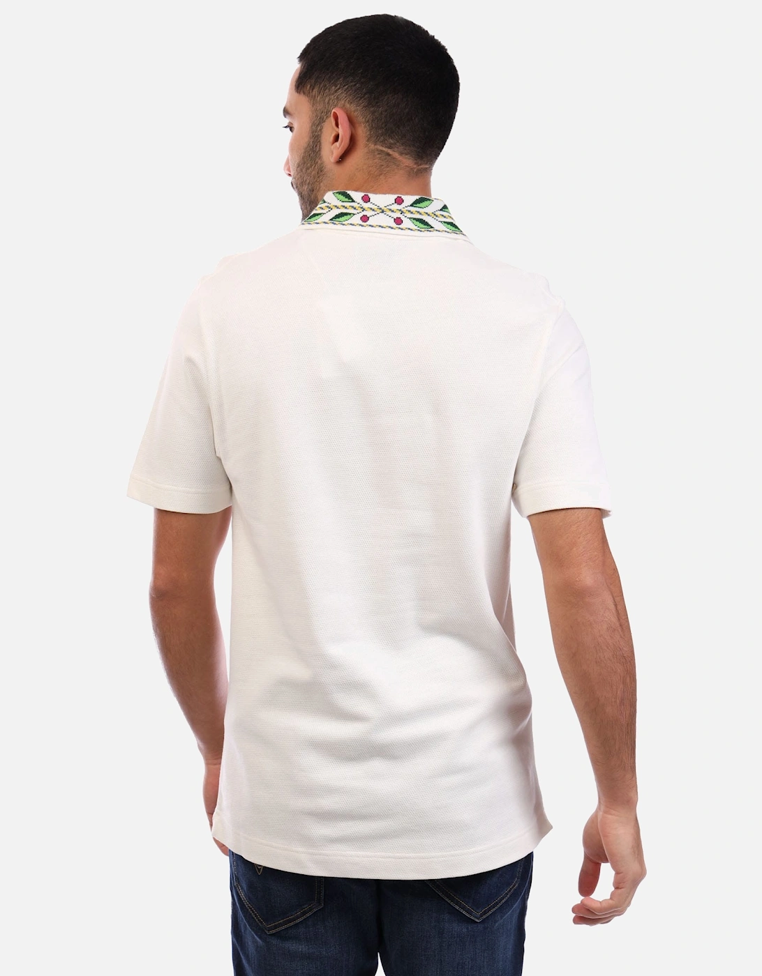 Classic Laurel Pique Polo Shirt