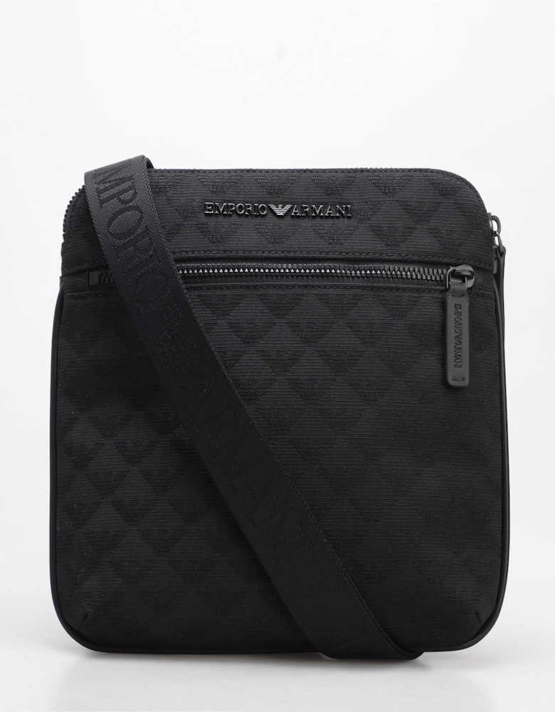 Allover Jacquard Eagle Shoulder Bag