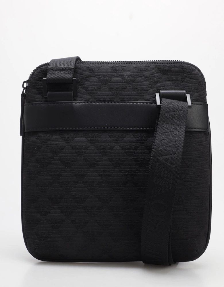 Allover Jacquard Eagle Shoulder Bag