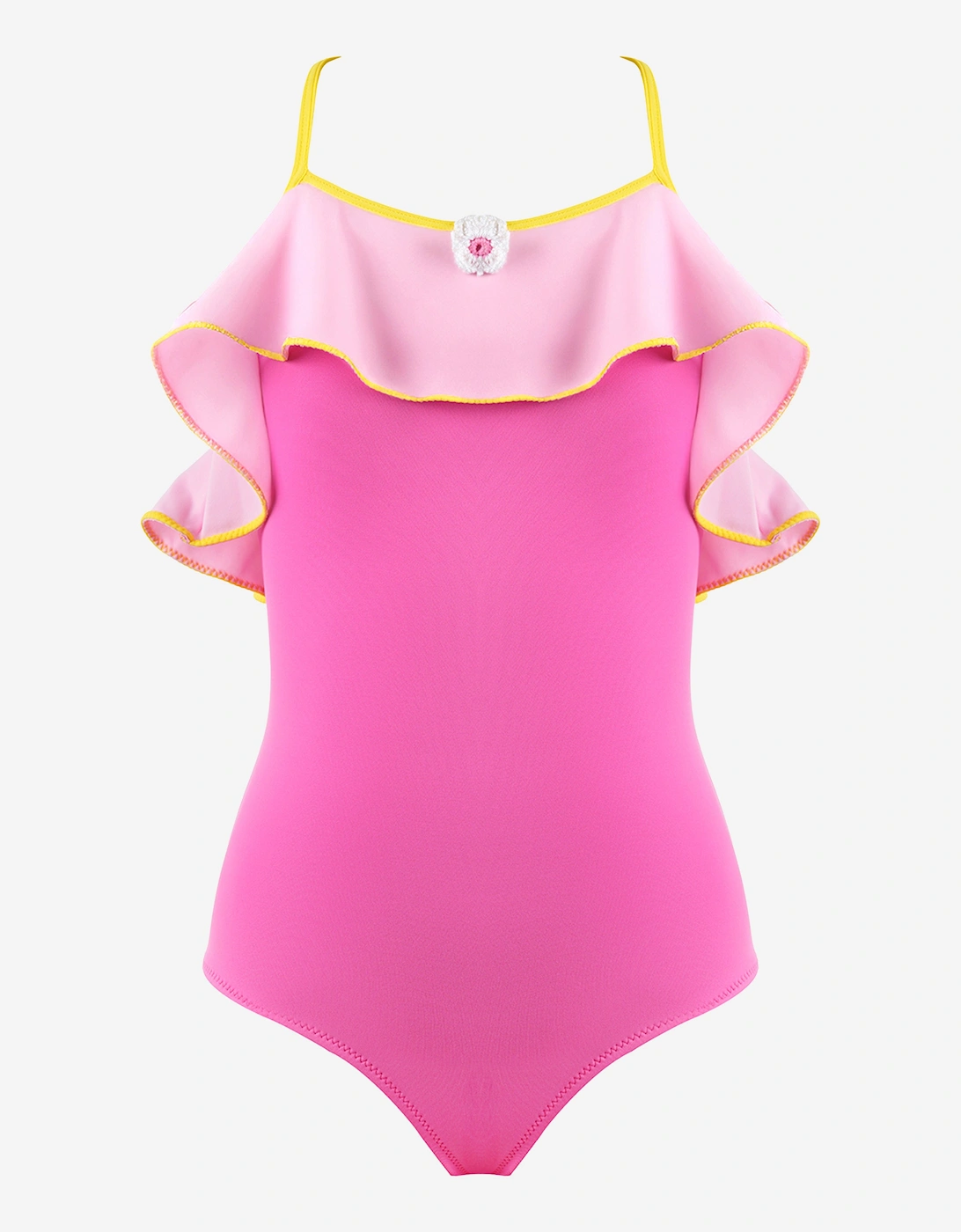 Girls Anabelle Swimsuit in Pink, 4 of 3