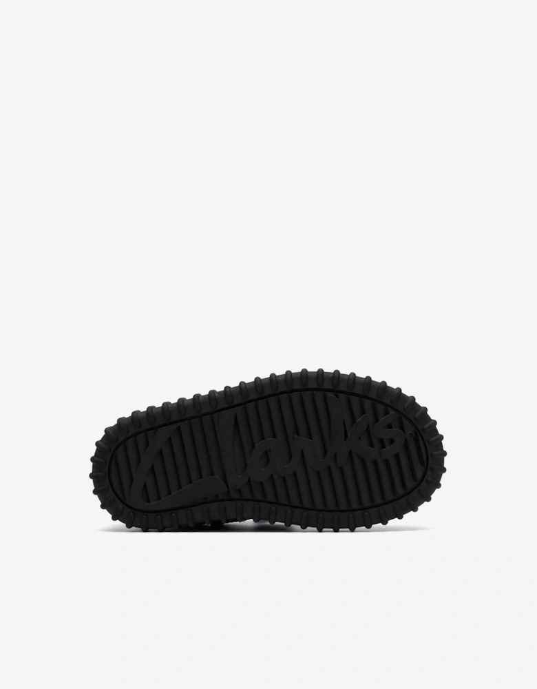 Girls Patent Leather Cove Bow Shoes in Black