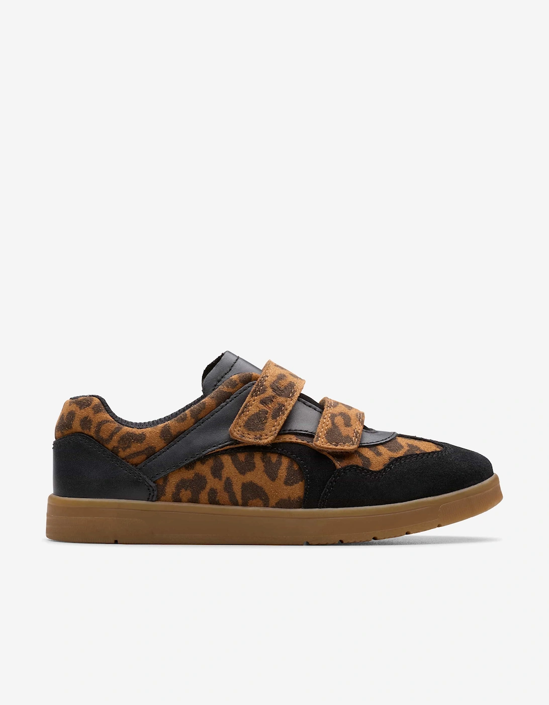 Clarks Girls Brown 'S Disco Vibe Trainers In (Wide Fit)  Size 28.5 Kids