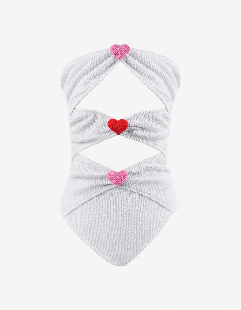 Girls Tamia Swimsuit in White