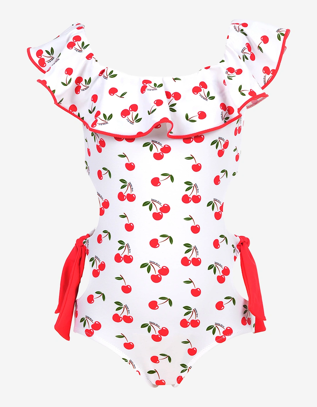 Girls Jenny Swimsuit in Red, 4 of 3