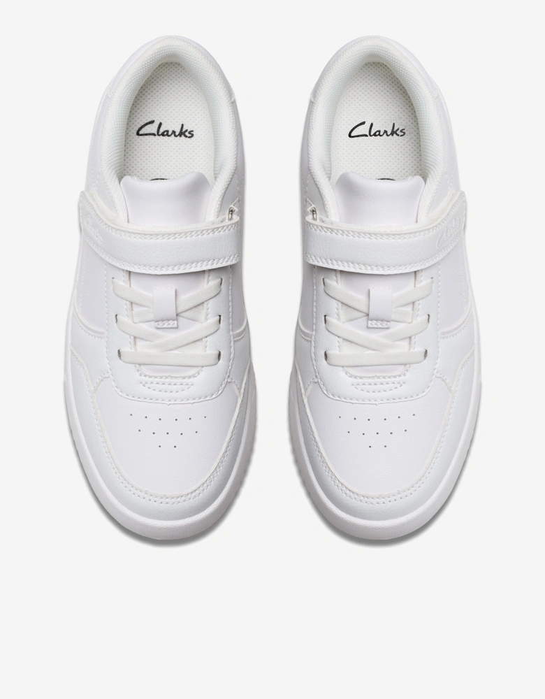 Kids Barley Step Trainers in White