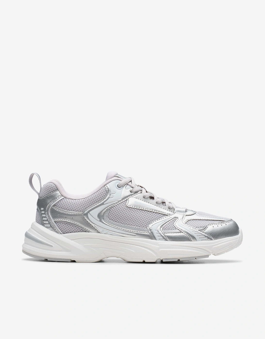 Girls Crafton Move Trainers in Silver, 7 of 6