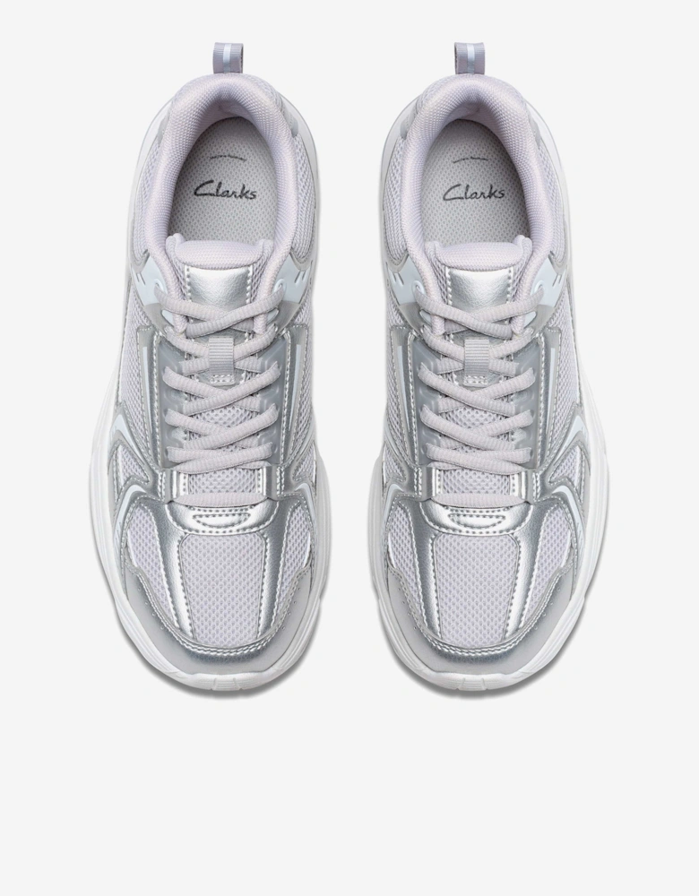 Girls Crafton Move Trainers in Silver