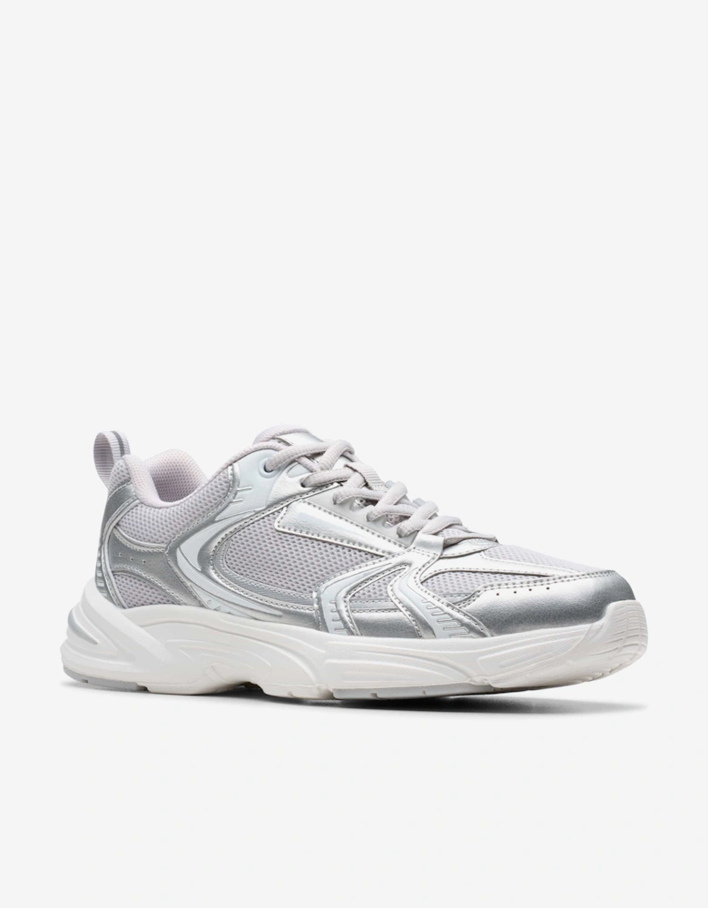 Girls Crafton Move Trainers in Silver