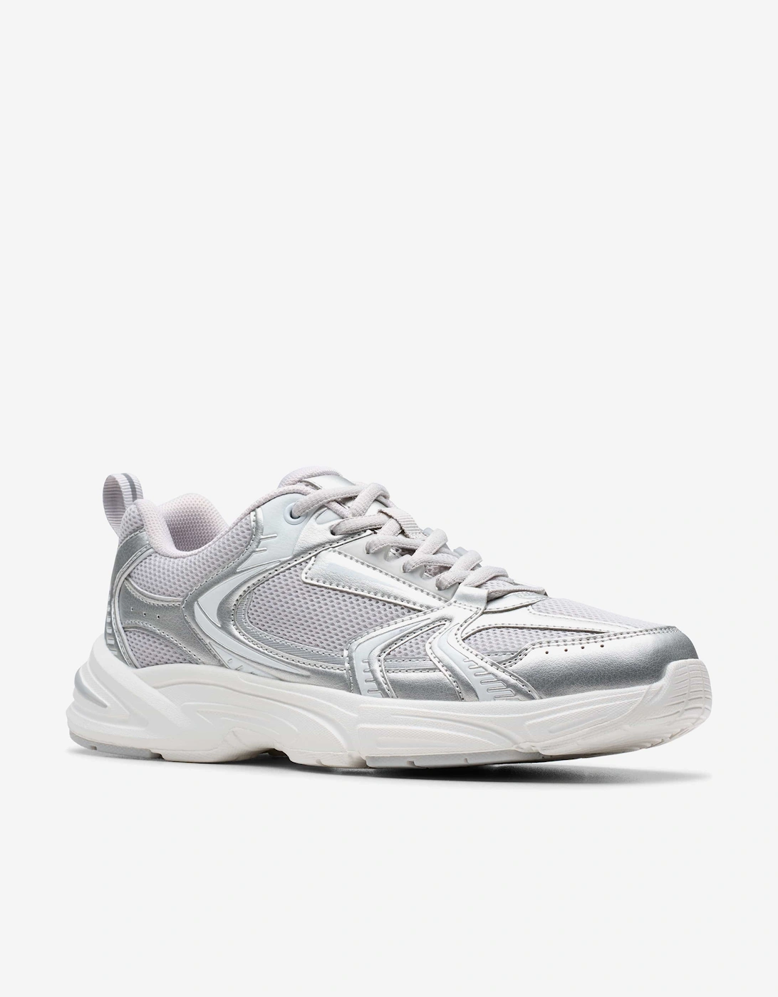 Girls Crafton Move Trainers in Silver
