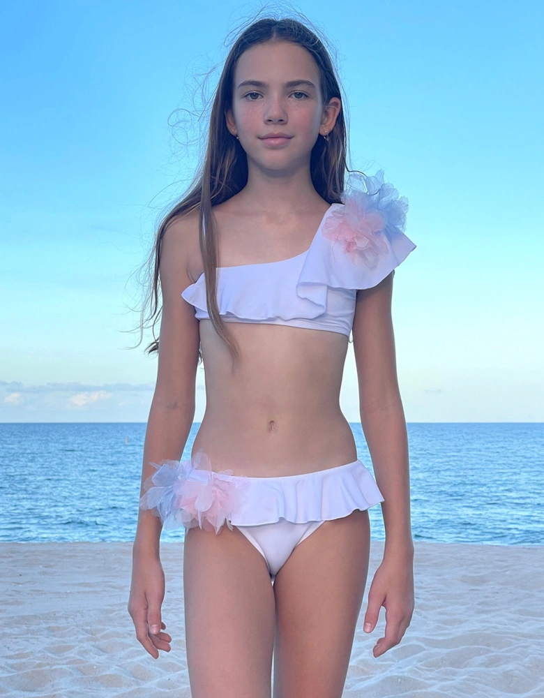 Girls Saphira Bikini in White