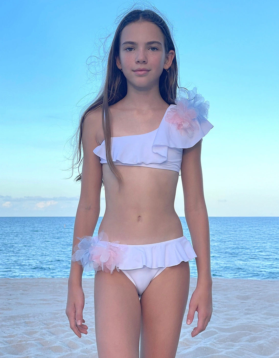 Girls Saphira Bikini in White
