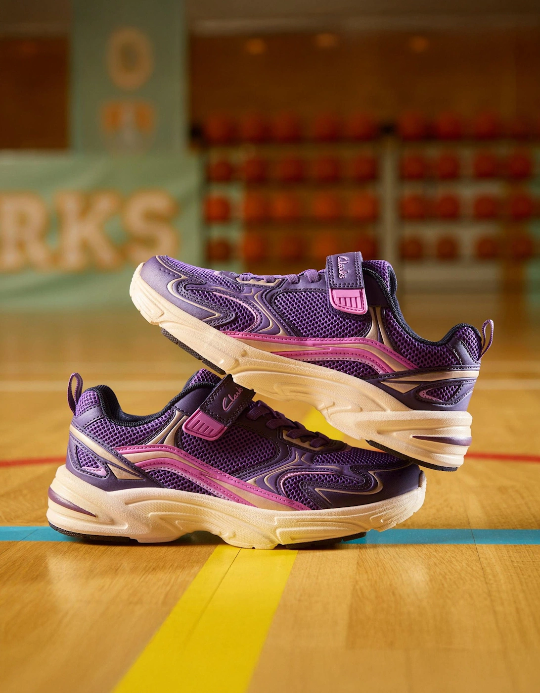 Girls Crafton Move Trainers in Purple