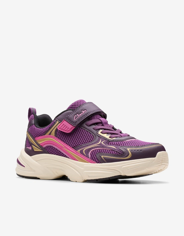 Girls Crafton Move Trainers in Purple