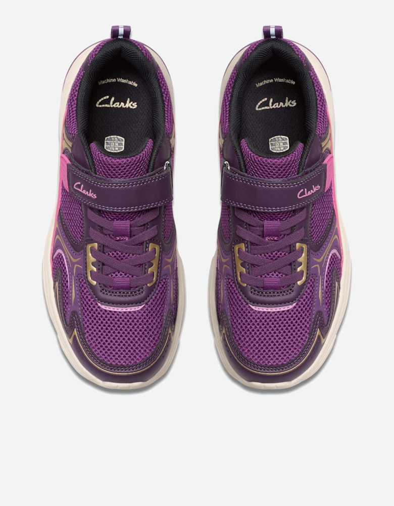 Girls Crafton Move Trainers in Purple