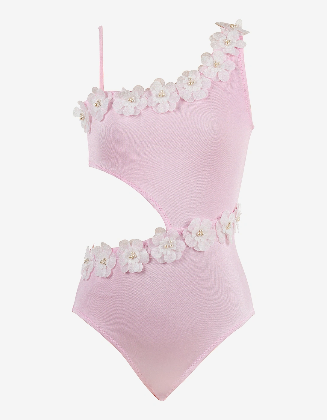 Girls Briana Swimsuit in Pink, 4 of 3