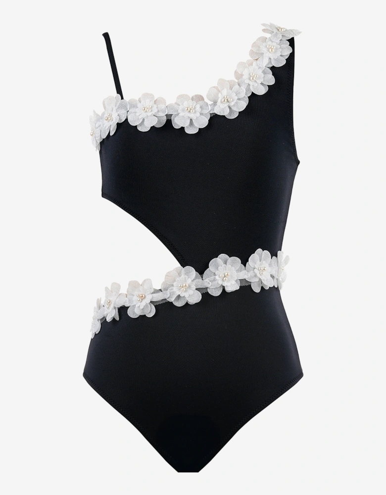 Girls Nathalie Swimsuit in Black