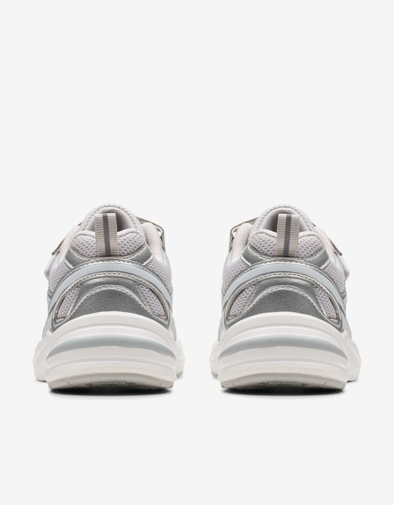 Girls Crafton Move Trainers in Silver