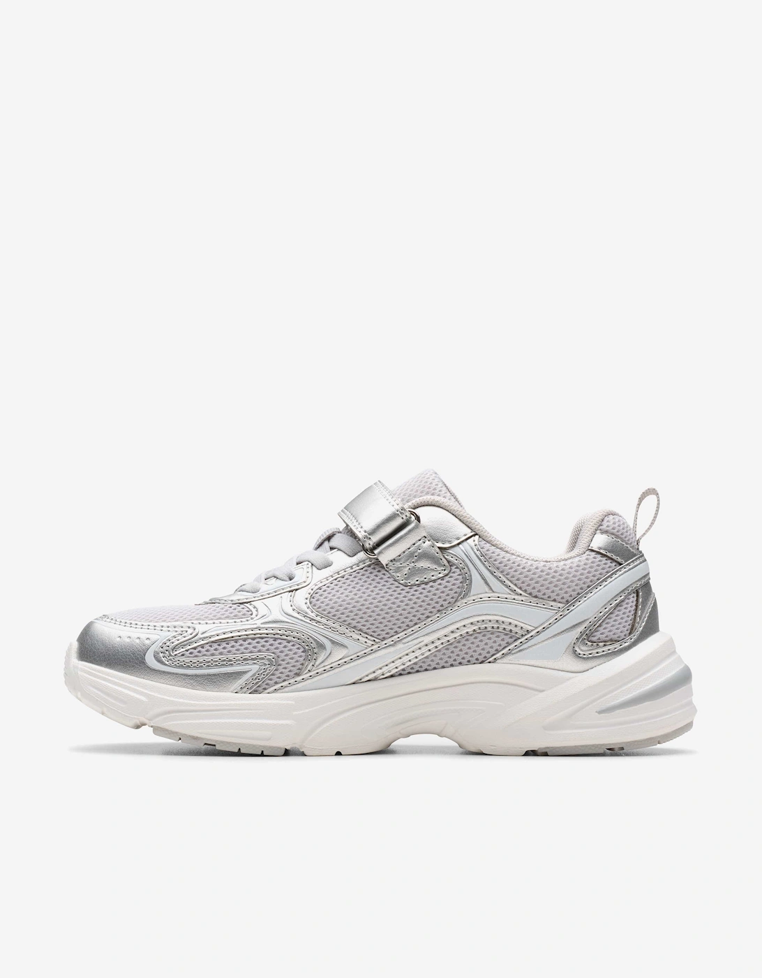 Girls Crafton Move Trainers in Silver
