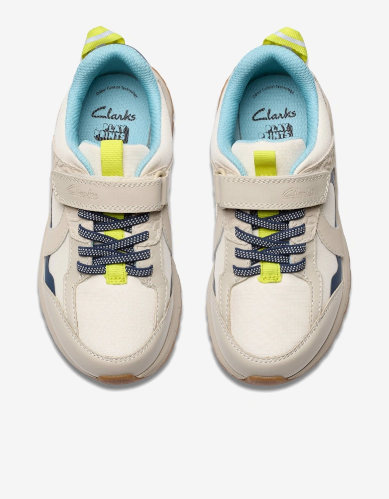 Boys Selva Hero Trainers in Ivory