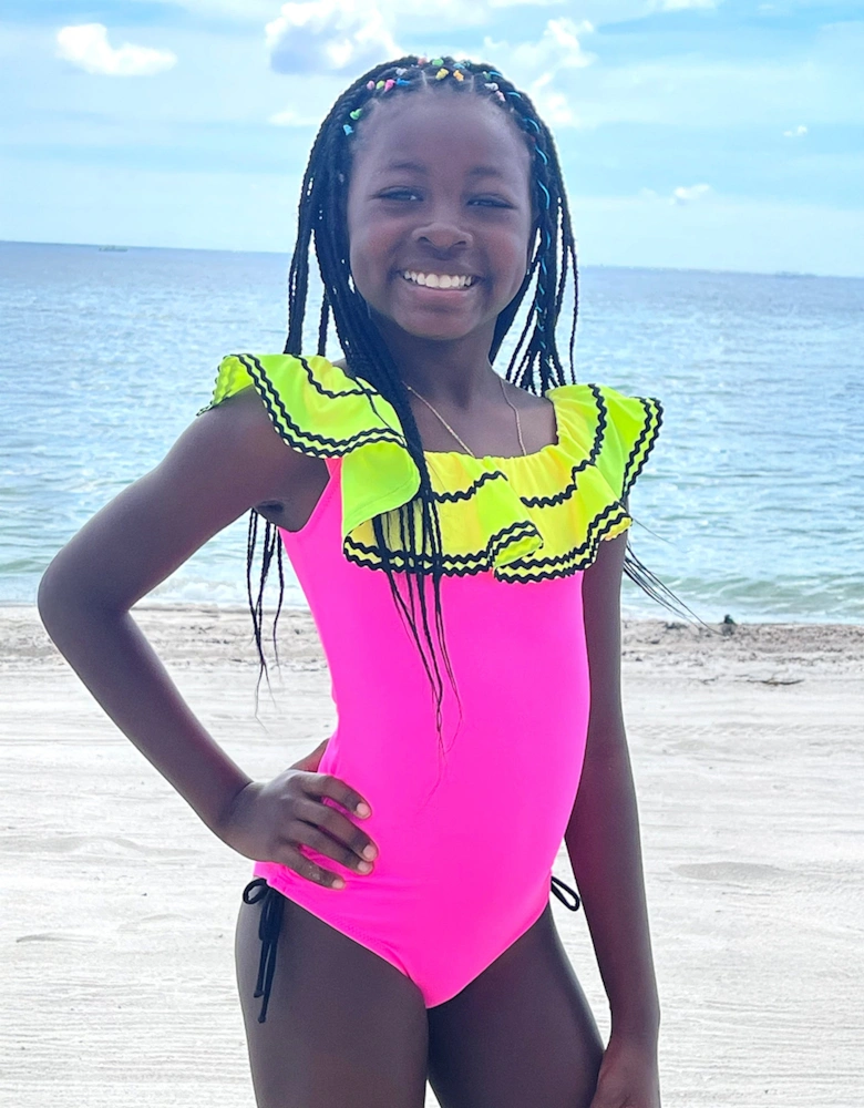 Girls Bristol Swimsuit in Pink