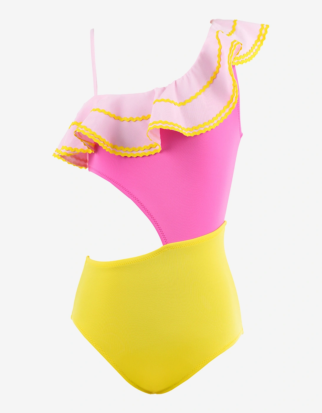 Girls Sara Swimsuit in Pink, 4 of 3