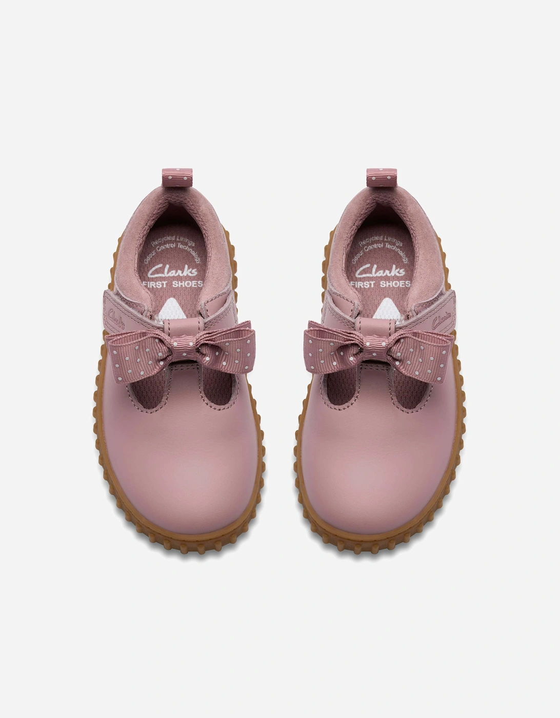 Girls Cove Bow Shoes in Pink