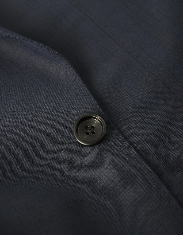 Shelton Mohair Silk Blazer Blue