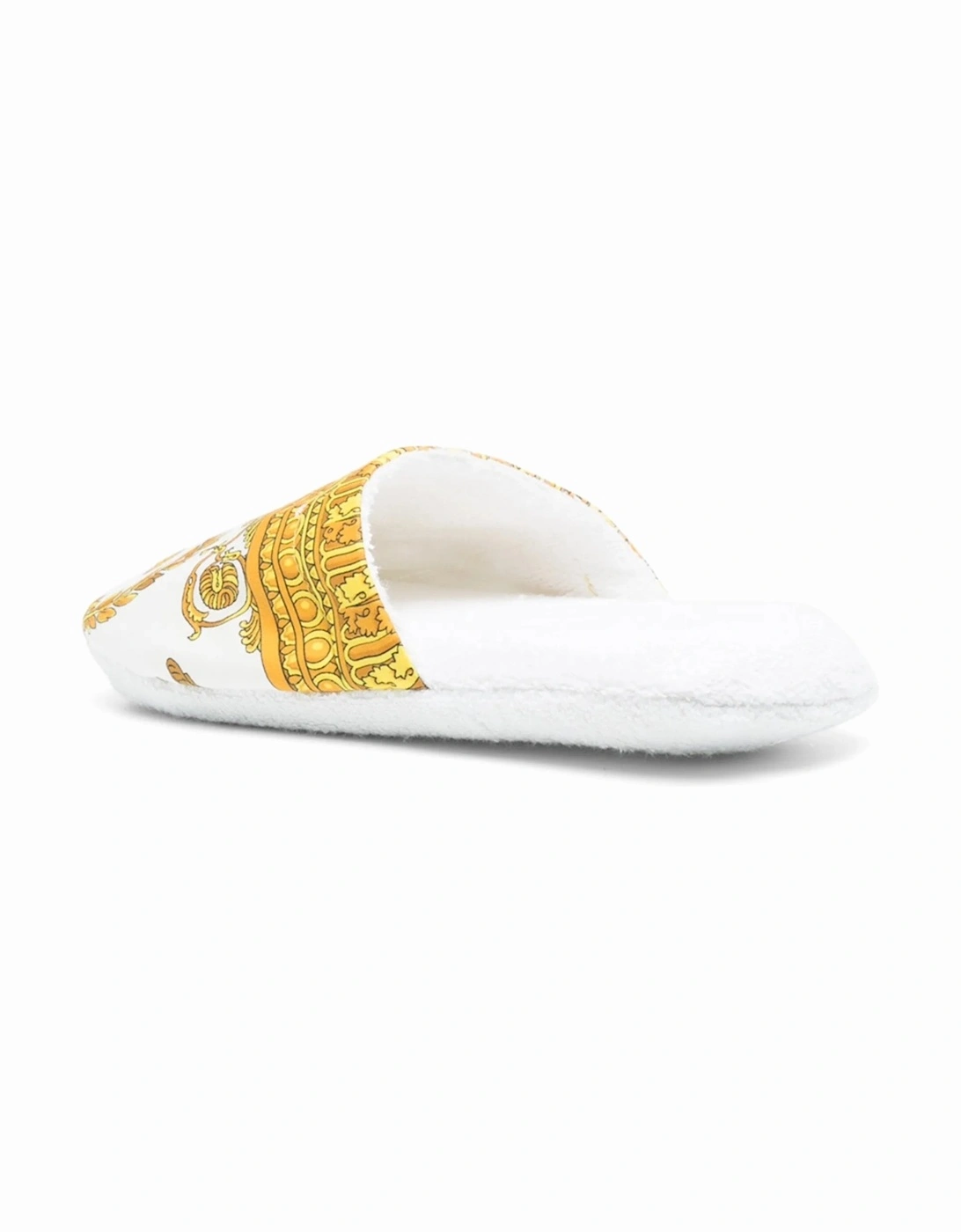 Baroque Bath Slippers White